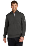 Nike Embroidered Men's Club Fleece Sleeve Swoosh 1/2-Zip Thumb