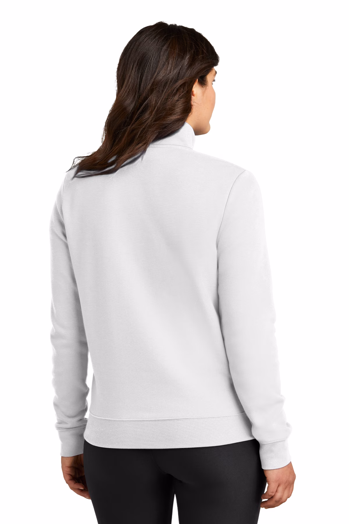 Nike Embroidered  Women's Club Fleece Sleeve Swoosh 1/2-Zip