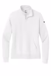Nike Embroidered  Women's Club Fleece Sleeve Swoosh 1/2-Zip Thumb
