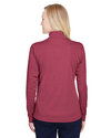 Team 365 Embroidered Women's Zone Sonic Heather Performance Quarter-Zip Thumb