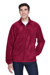 Harriton Embroidered Men's 8 oz. Full-Zip Fleece Thumb