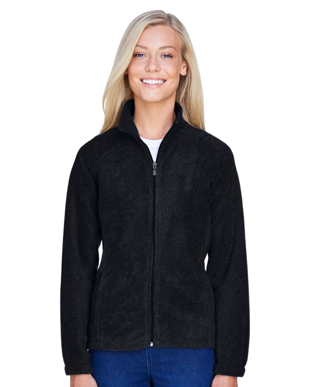 Harriton Embroidered Women's 8 oz. Full-Zip Fleece