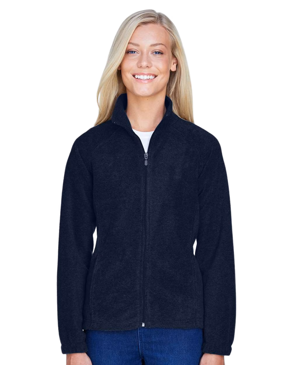 Harriton Embroidered Women's 8 oz. Full-Zip Fleece Image - Harriton Embroidered Women's 8 oz. Full-Zip Fleece