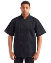 Artisan Collection Embroidered Unisex Short-Sleeve Chef's Jacket Thumb