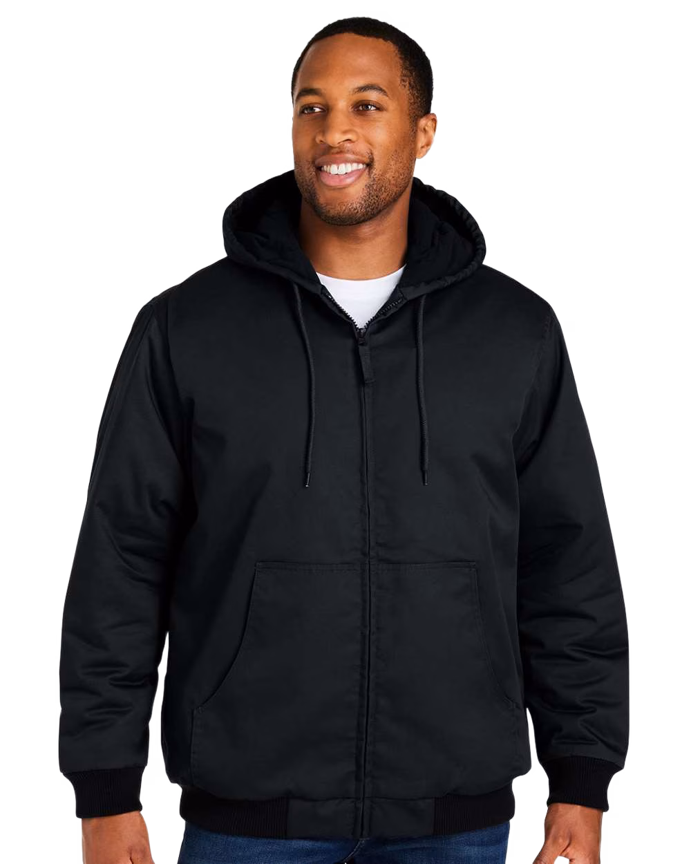 Harriton Embroidered Unisex ClimaBloc Heavyweight Hooded Full-Zip Jacket