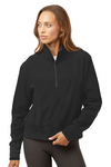 Independent Trading Co. Embroidered Women's Perform Quarter-Zip Thumb