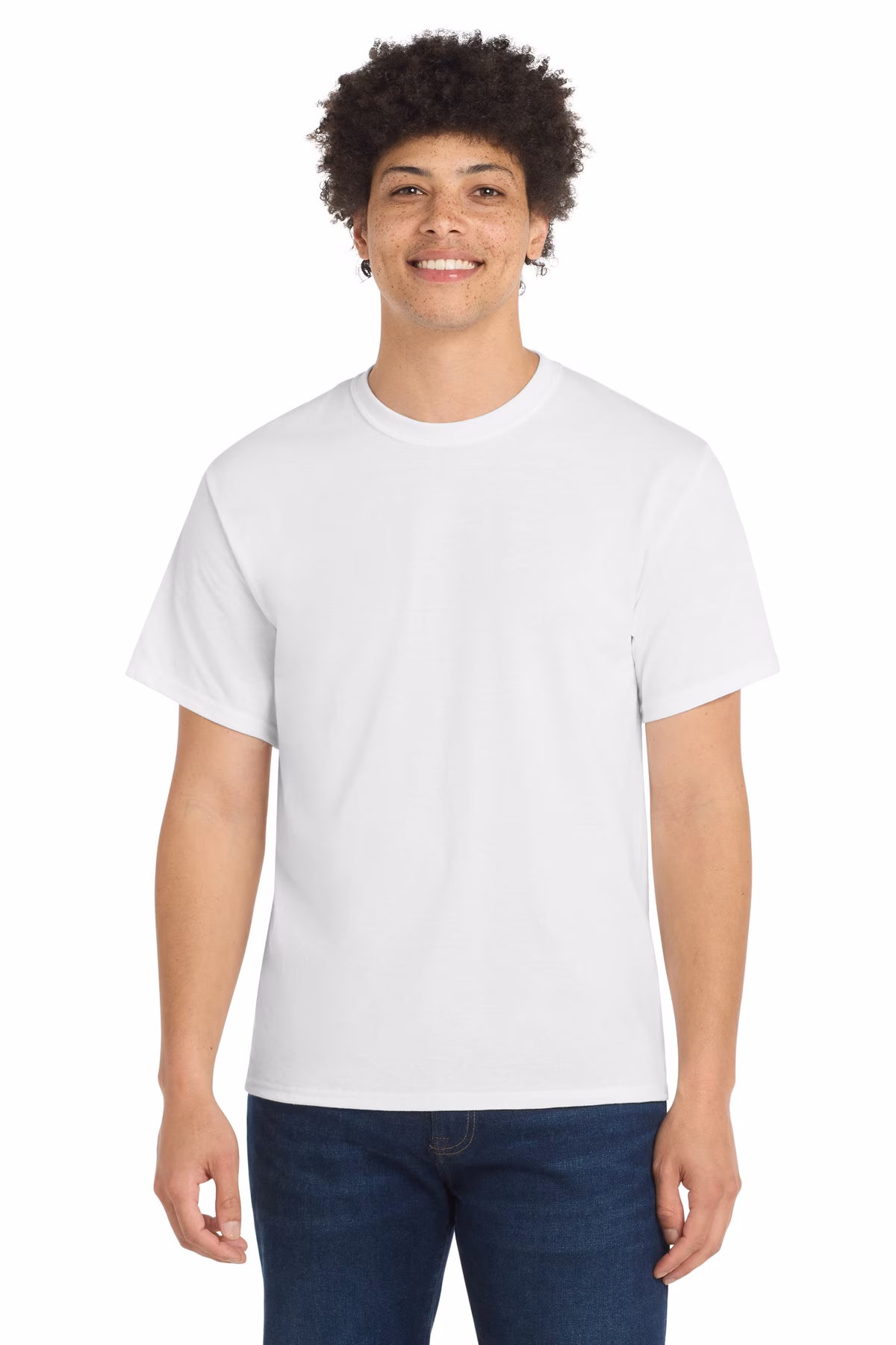 Port & Company Embroidered Men's Core Blend Tee Image - Port & Company Embroidered Men's Core Blend Tee