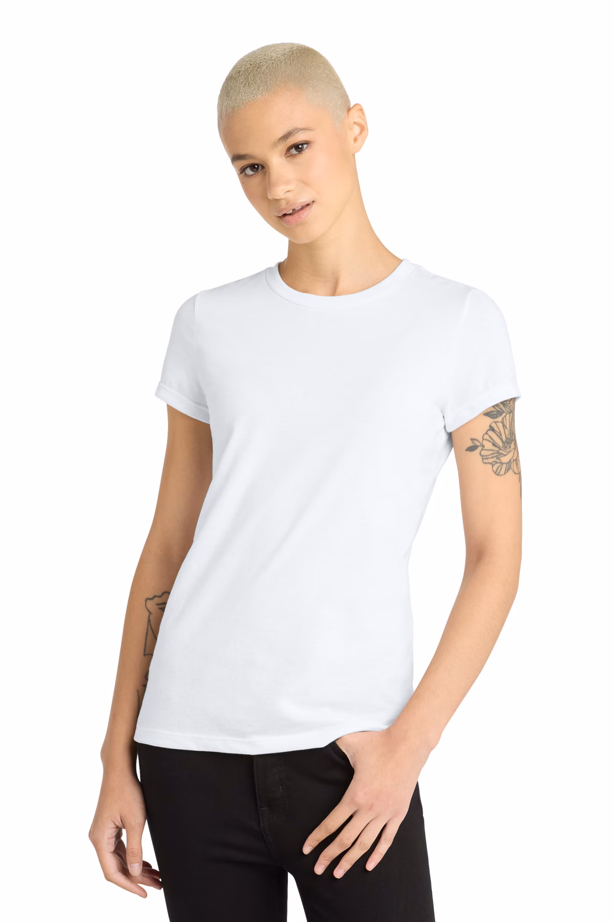 District Embroidered Women's Perfect Blend Tee Image - District Embroidered Women's Perfect Blend Tee