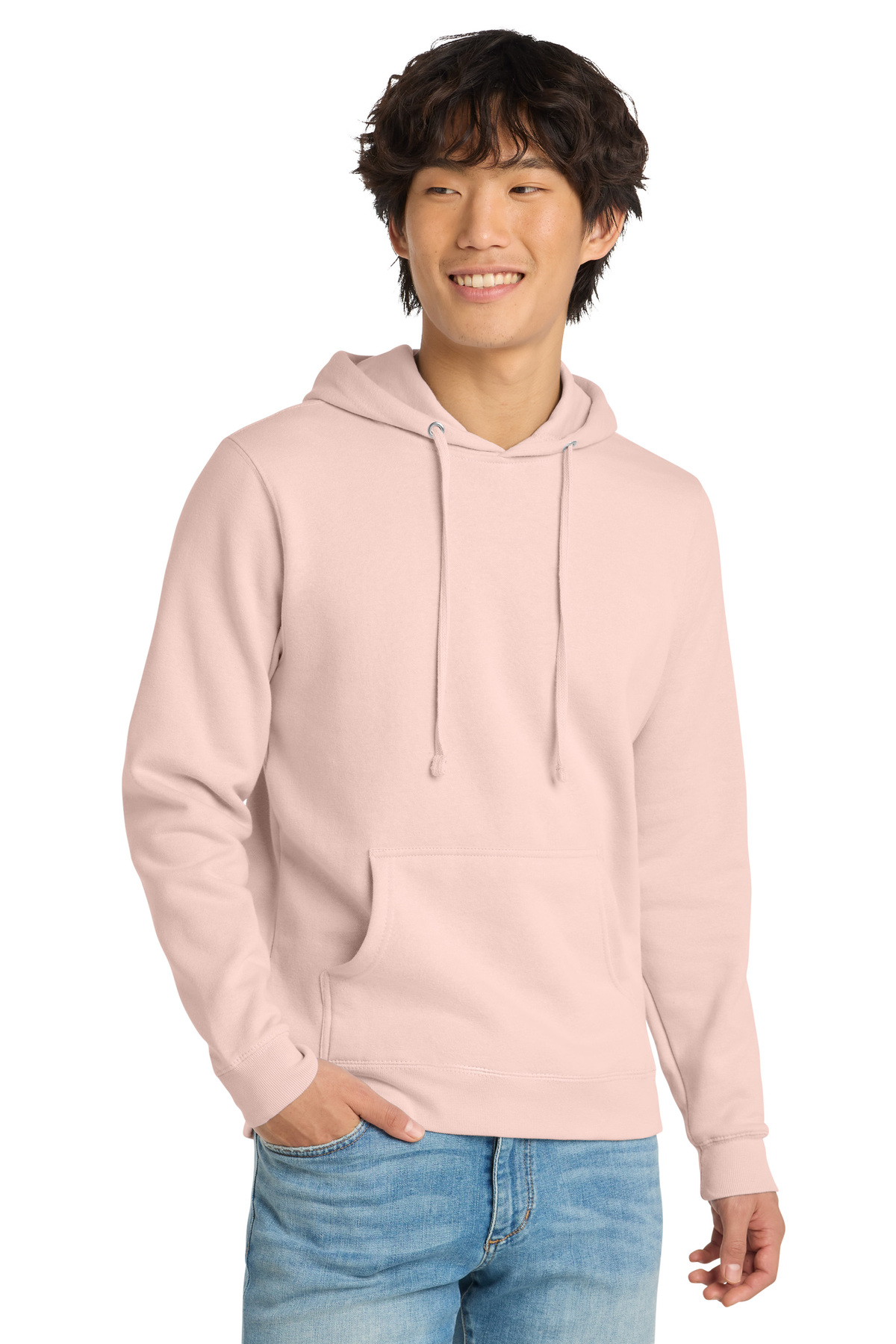 JP - Logo Embroidered Unisex District VIT Fleece Pullover Hoodie