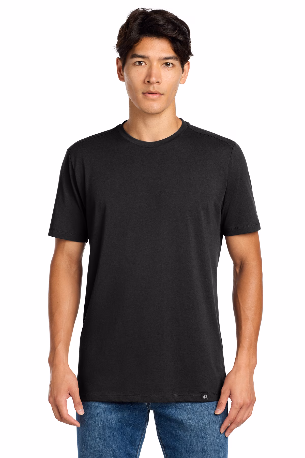 New Era Embroidered Men's Heritage Blend Crew Tee