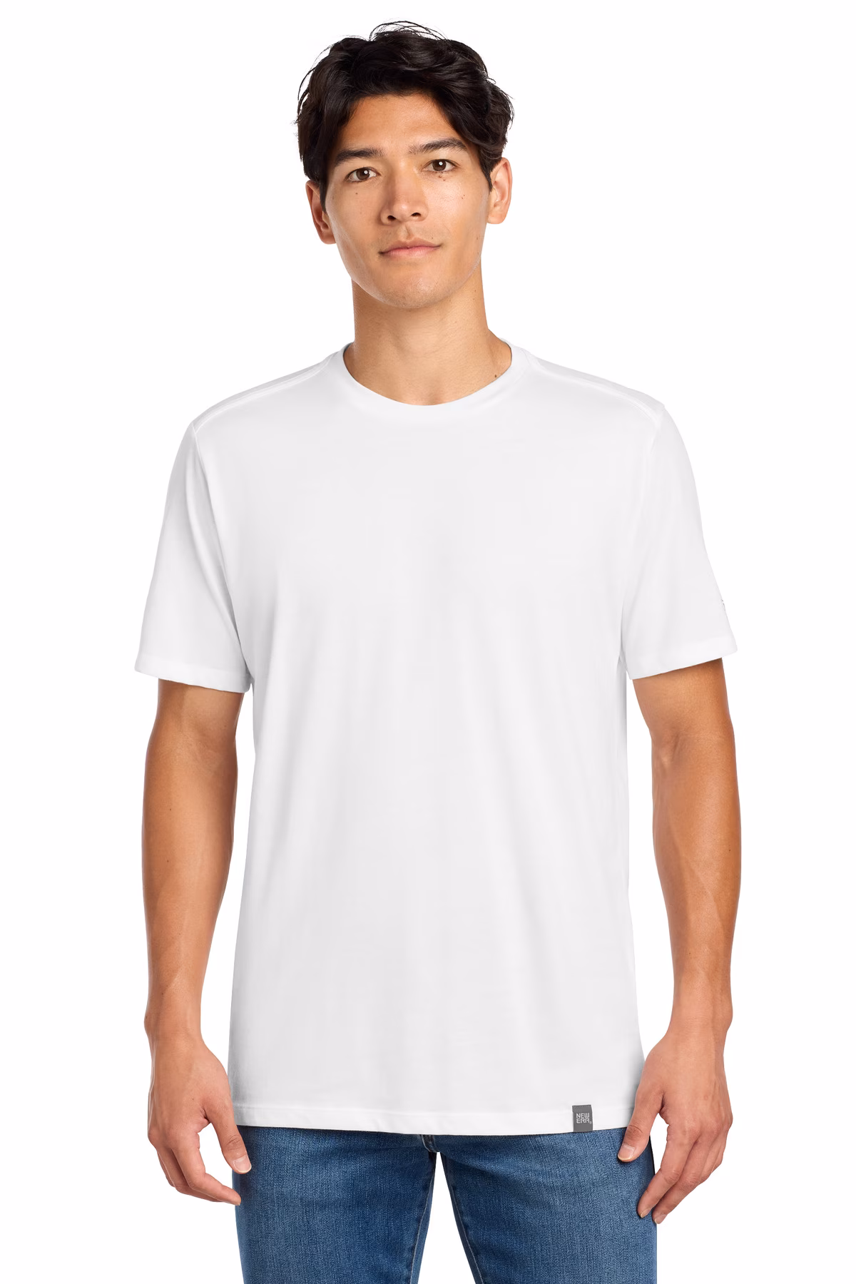 New Era Embroidered Men's Heritage Blend Crew Tee Image - New Era Embroidered Men's Heritage Blend Crew Tee
