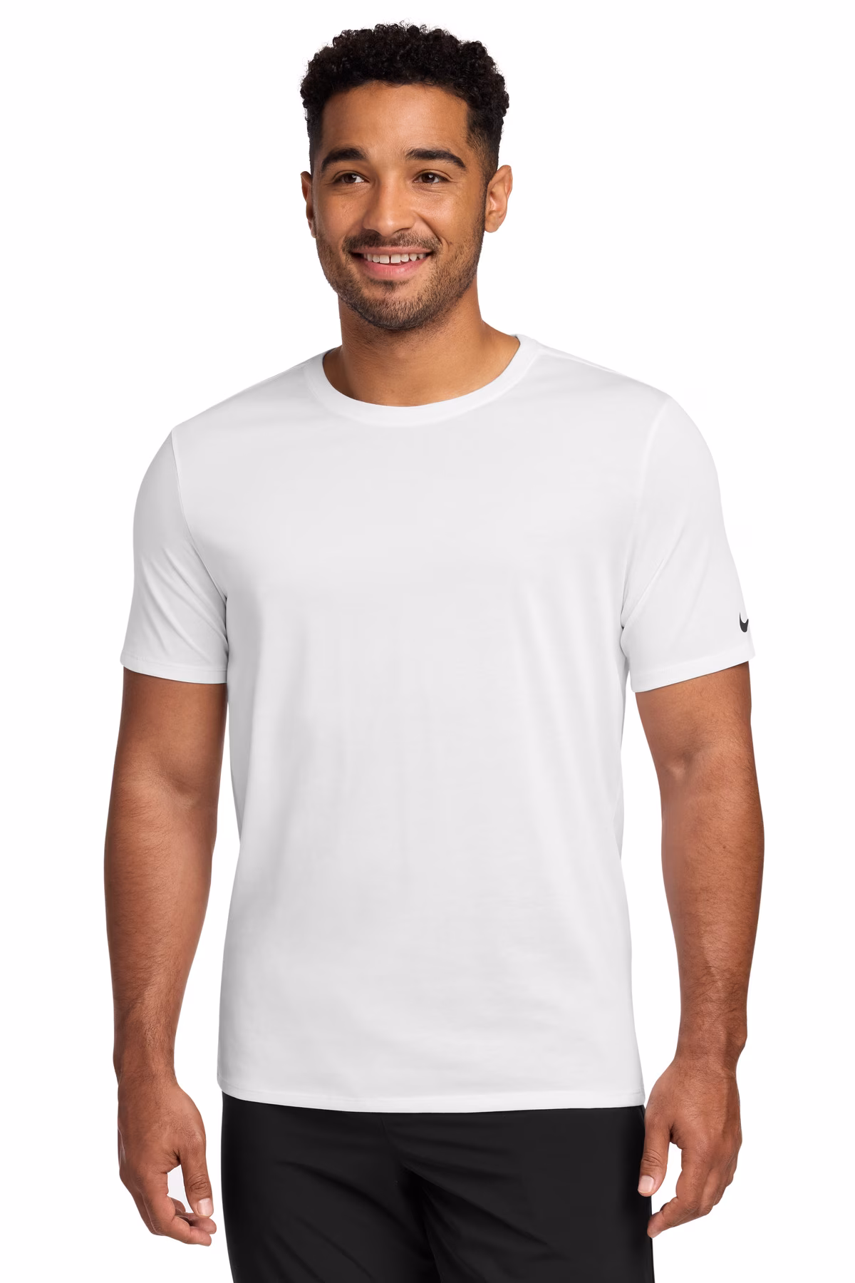Nike Embroidered Men's Dri-FIT Cotton/Poly Tee Image - Nike Embroidered Men's Dri-FIT Cotton/Poly Tee