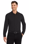 Port Authority Embroidered Men's Long Sleeve Performance Staff Shirt Thumb