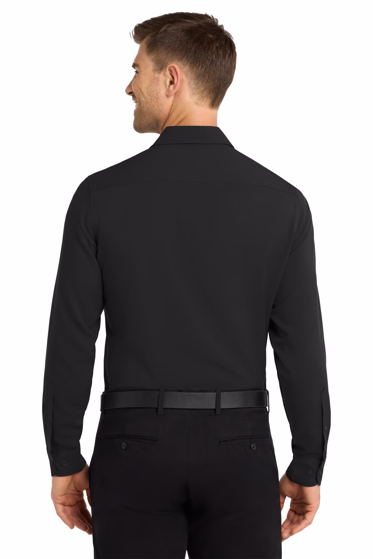 Port Authority Embroidered Men's Long Sleeve Performance Staff Shirt
