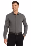 Port Authority Embroidered Men's Long Sleeve Performance Staff Shirt Thumb