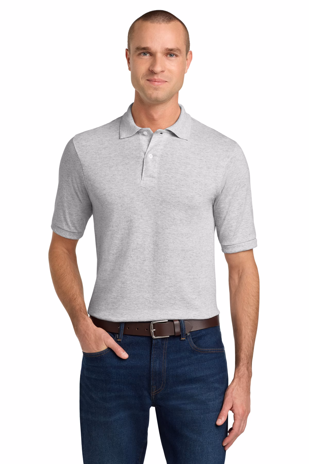 JERZEES Embroidered Men's SpotShield Jersey Knit Sport Shirt