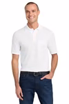 JERZEES Embroidered Men's SpotShield Jersey Knit Sport Shirt with Pocket Thumb