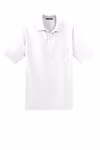 JERZEES Embroidered Men's SpotShield Jersey Knit Sport Shirt with Pocket Thumb