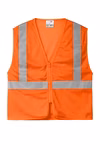 CornerStone Embroidered ANSI 107 Class 2 Economy Mesh Zippered Vest Thumb