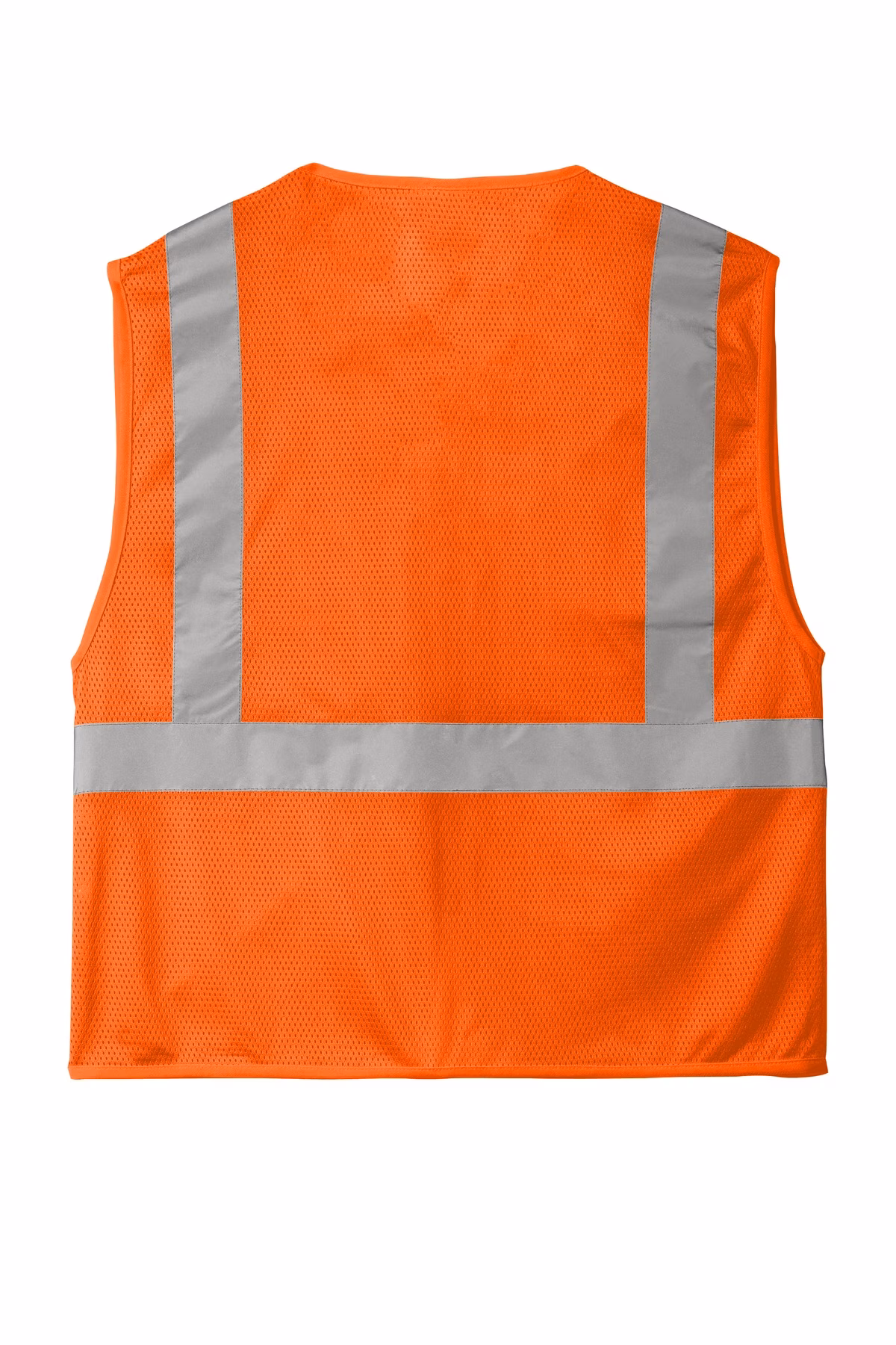 CornerStone Embroidered ANSI 107 Class 2 Economy Mesh Zippered Vest