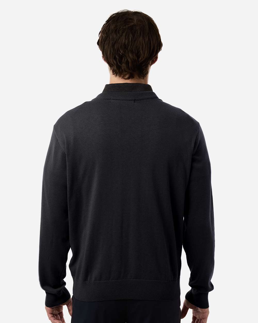 Devon & Jones Embroidered Men's V-Neck Sweater