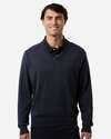 Devon & Jones Embroidered Men's V-Neck Sweater Thumb