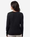 Devon & Jones Embroidered Women's V-Neck Sweater Thumb