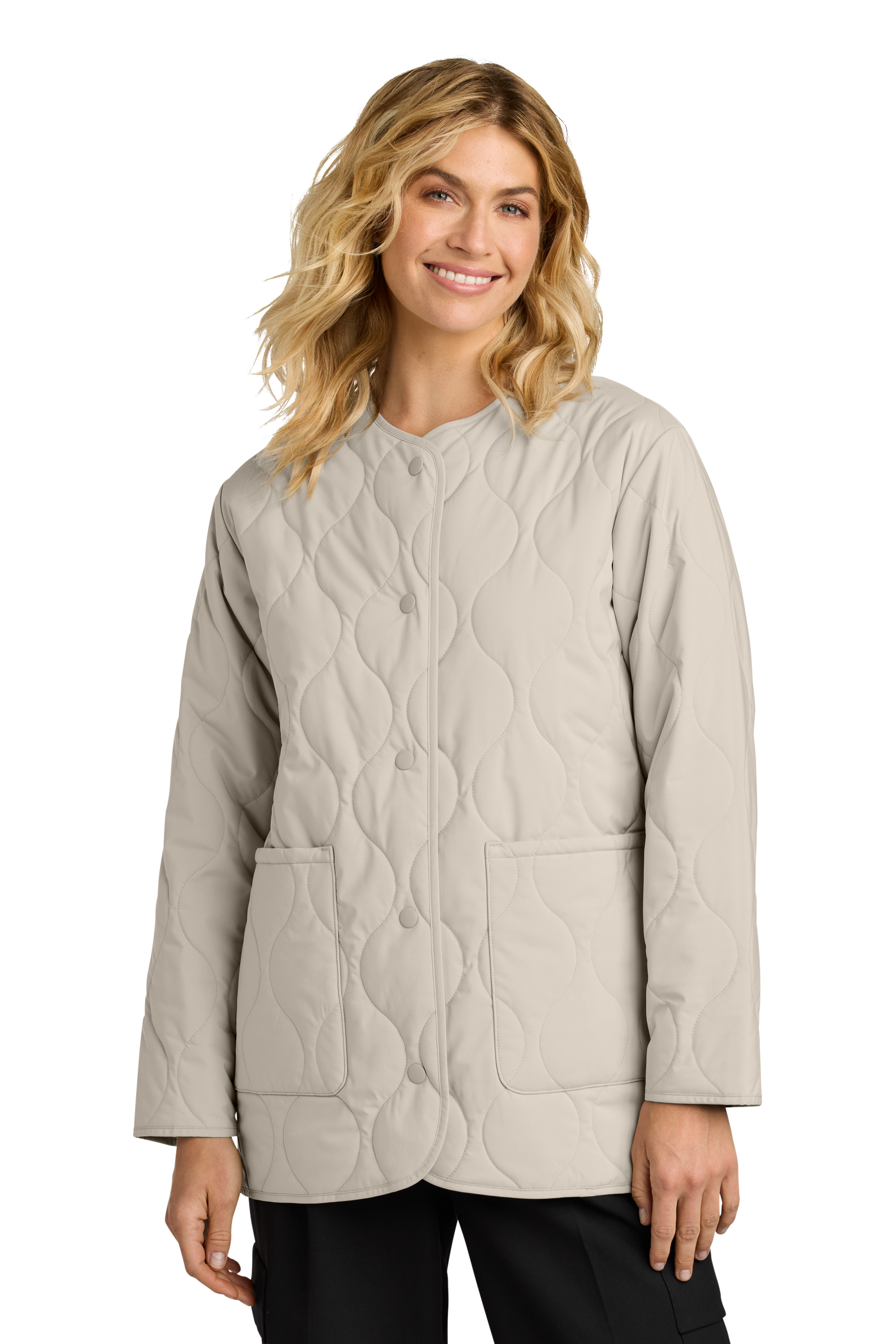 Mercer+Mettle Embroidered Women's Quilted Liner Jacket