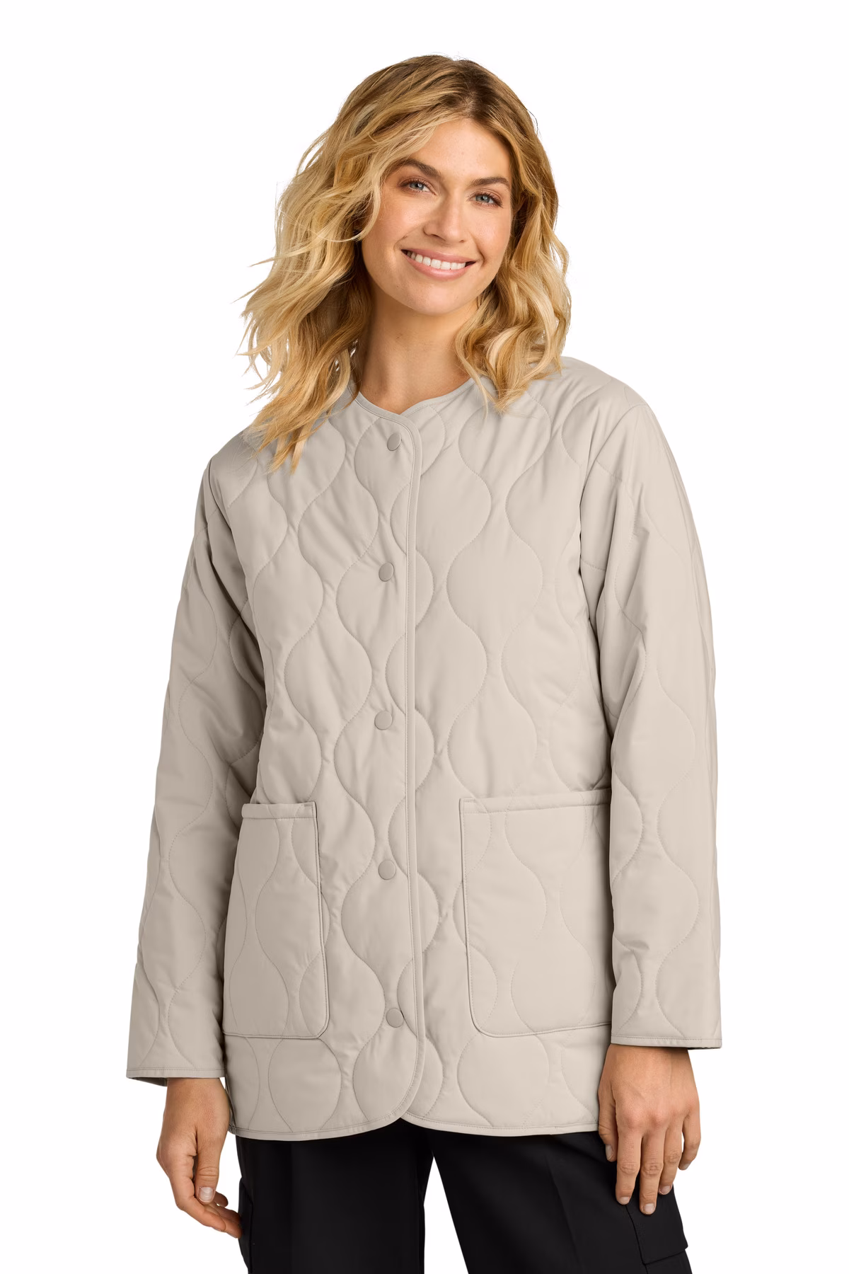 Mercer+Mettle Embroidered Women's Quilted Liner Jacket Image - Mercer+Mettle Embroidered Women's Quilted Liner Jacket