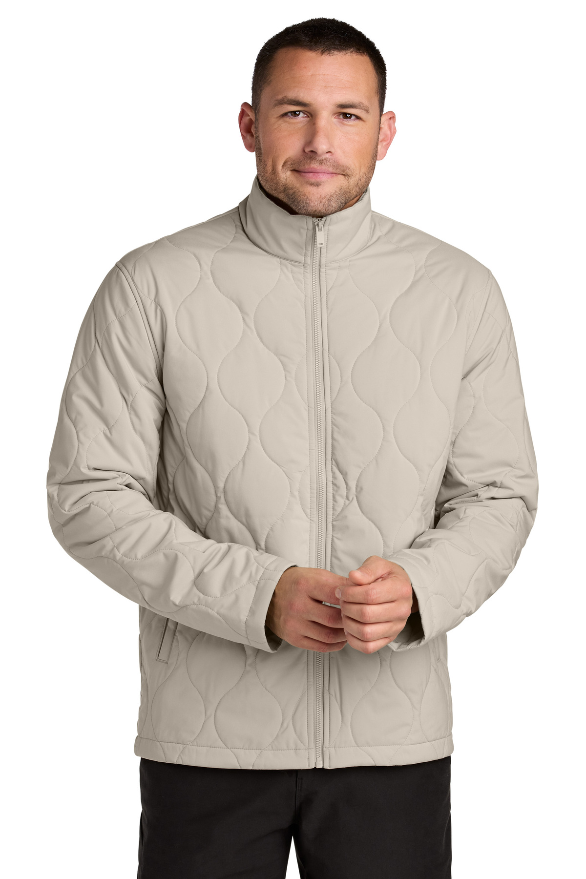 Mercer+Mettle Embroidered Quilted Liner Jacket