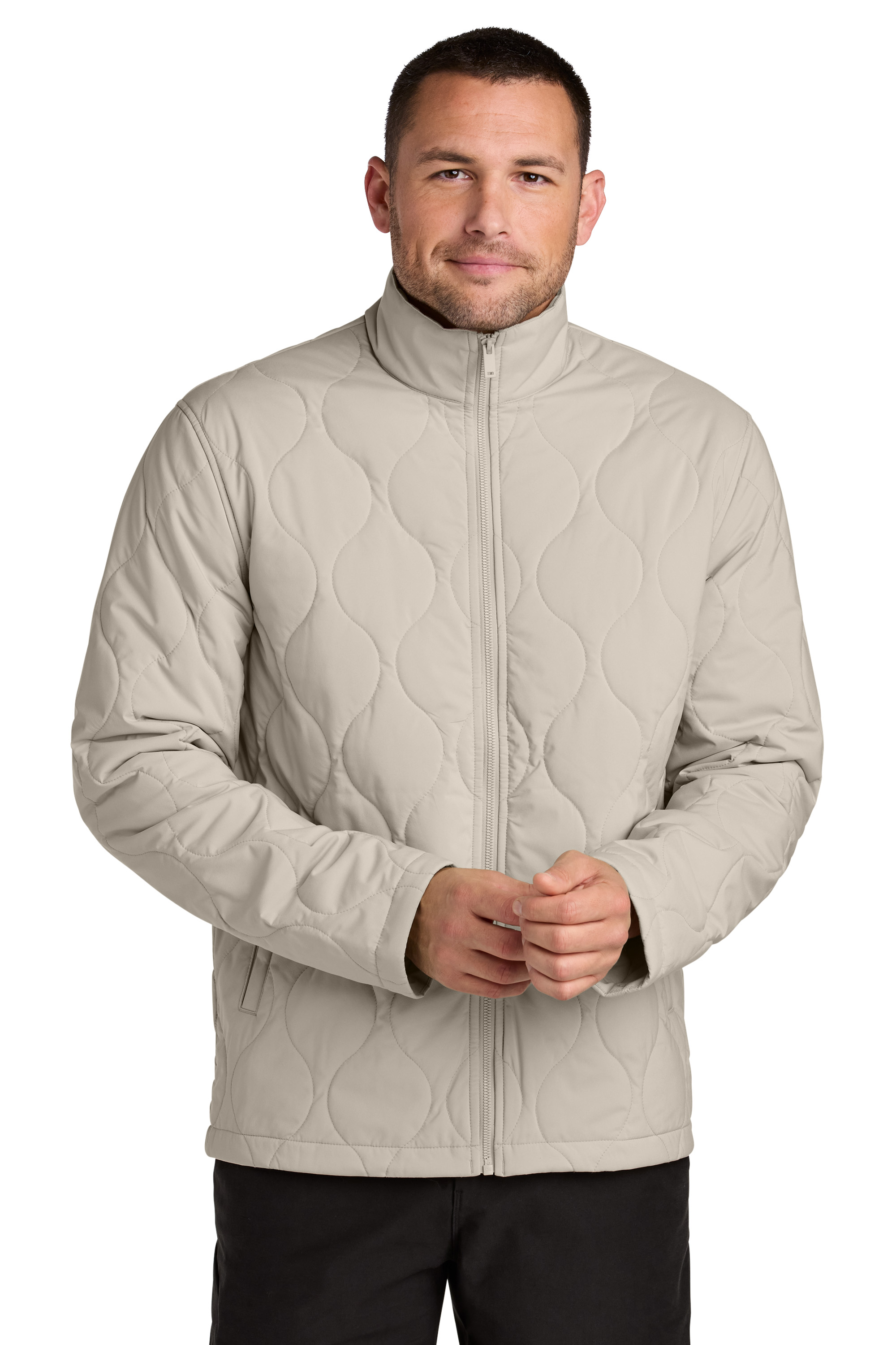 Mercer+Mettle Embroidered Quilted Liner Jacket