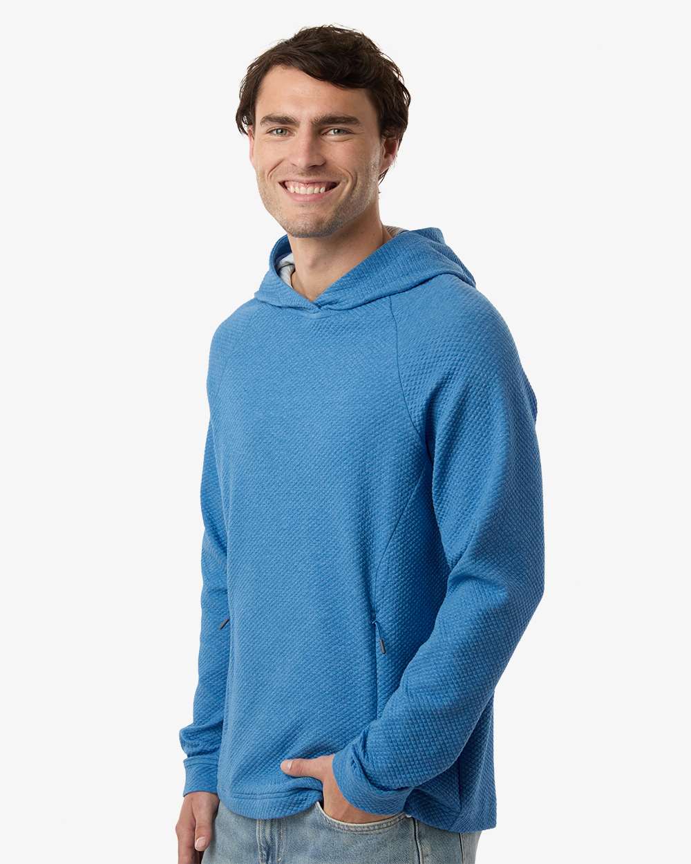 North End Embroidered Spirit Textured Hoodie