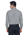 Harriton Embroidered Men's Long-Sleeve Oxford Thumb