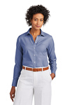 Brooks Brothers Embroidered Women's Wrinkle-Free Stretch Pinpoint Thumb