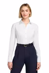 Brooks Brothers Embroidered Women's Wrinkle-Free Stretch Pinpoint Thumb