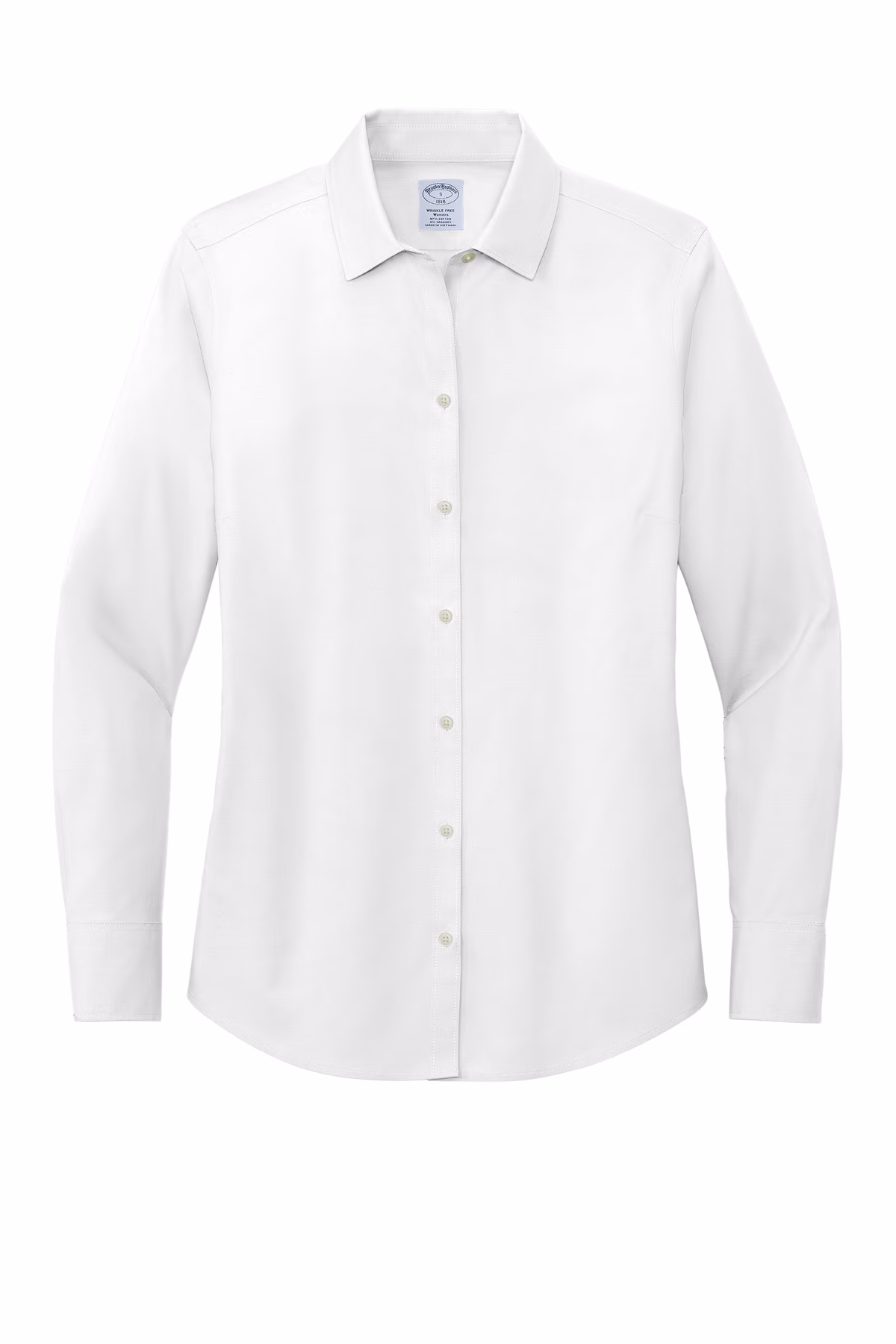 Brooks Brothers Embroidered Women's Wrinkle-Free Stretch Pinpoint