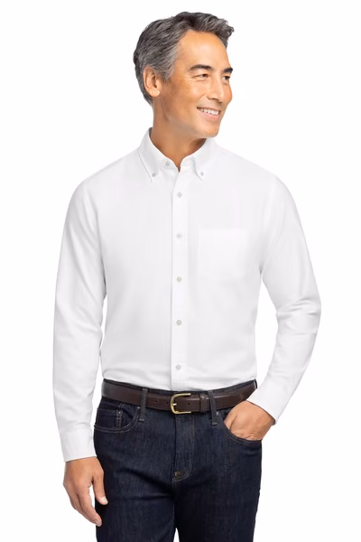 Brooks Brothers Embroidered Men's Casual Oxford Cloth Shirt