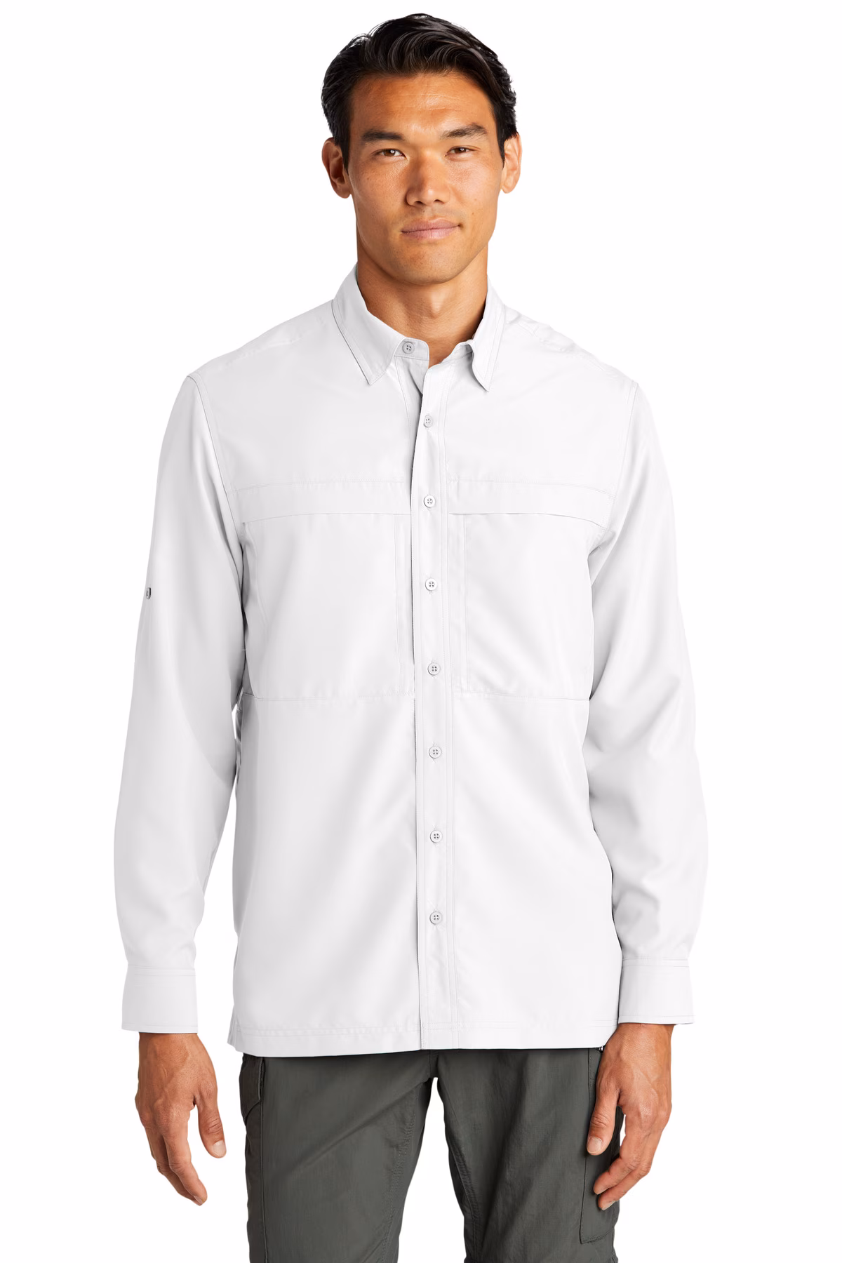 Port Authority Embroidered Men's Long Sleeve UV Daybreak Shirt Image - Port Authority Embroidered Men's Long Sleeve UV Daybreak Shirt