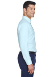 Devon & Jones Embroidered Men's Crown Collection Solid Oxford Woven Shirt Thumb