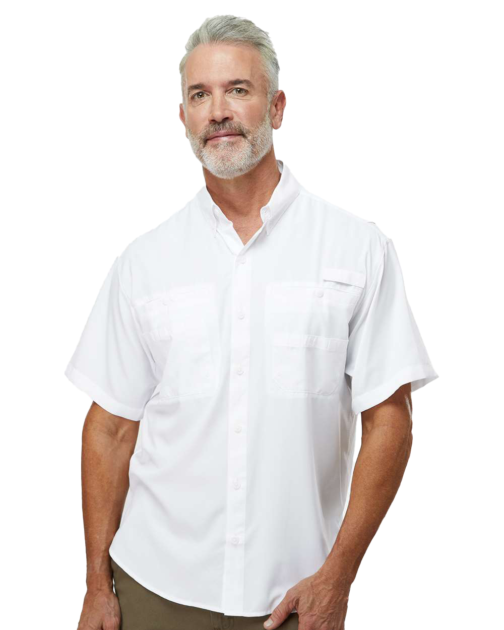 Paragon Embroidered Men's Hatteras Performance Short Sleeve Fishing Shirt