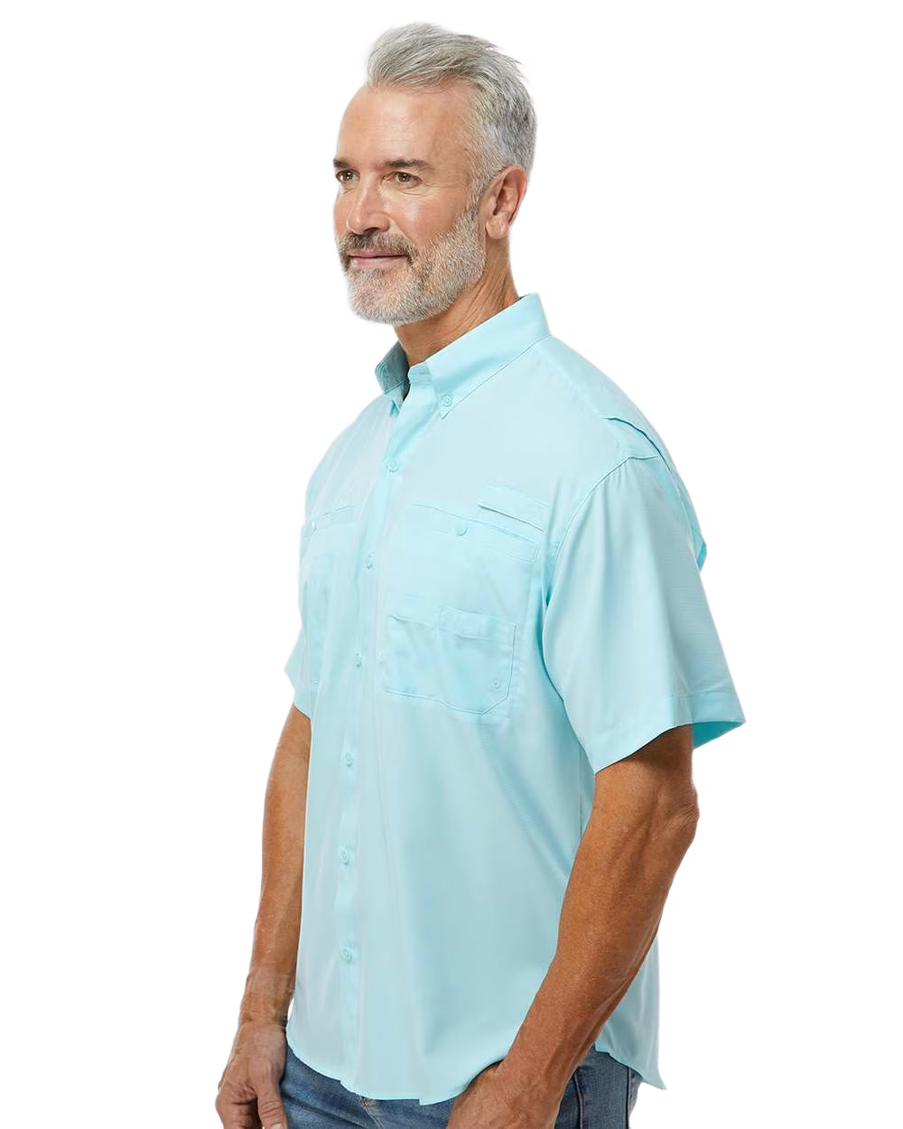 Paragon Embroidered Men's Hatteras Performance Short Sleeve Fishing Shirt