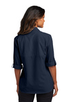 Port Authority Embroidered Women's Long Sleeve UV Daybreak Shirt Thumb
