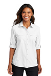 Port Authority Embroidered Women's Long Sleeve UV Daybreak Shirt Thumb