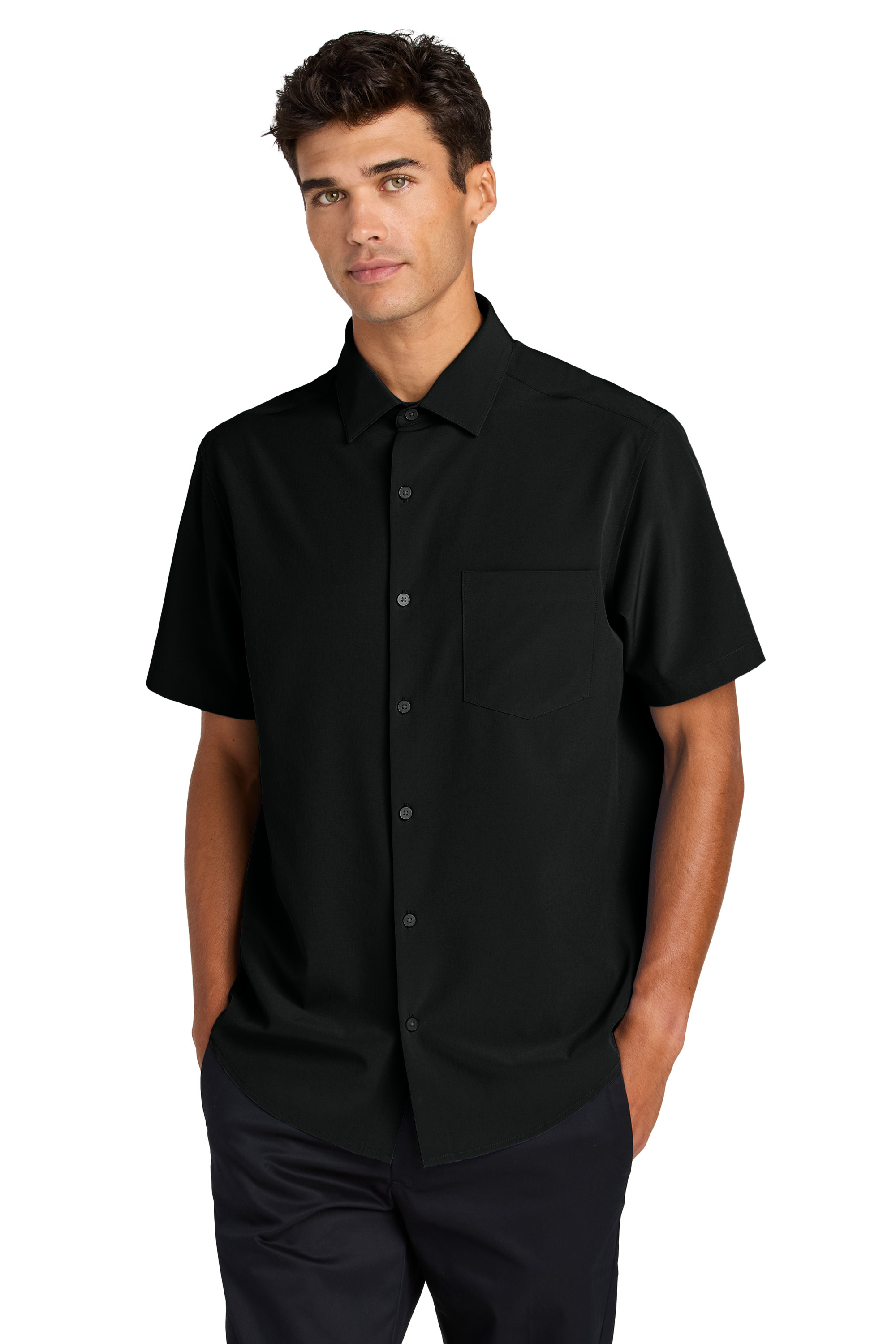 Mercer+Mettle Embroidered Short Sleeve UV Capital Tech Shirt