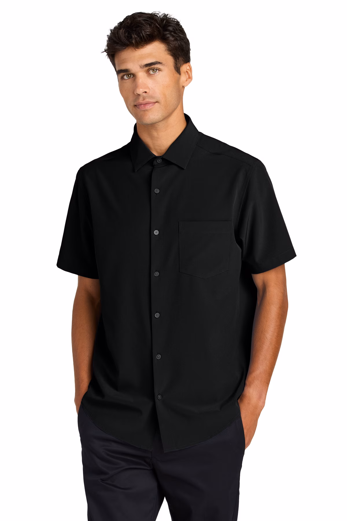 Mercer+Mettle Embroidered Short Sleeve UV Capital Tech Shirt