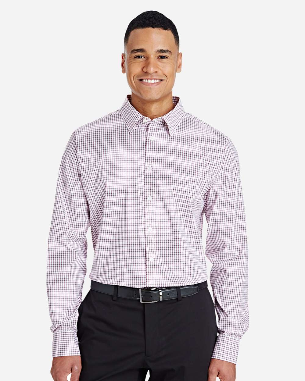 Devon & Jones Embroidered Men's CrownLux Performance Dress Shirt