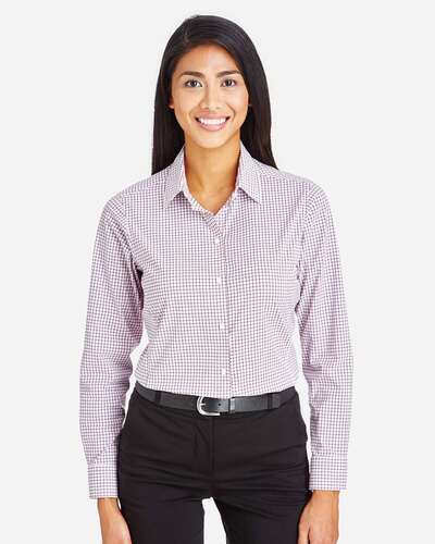 Devon & Jones Embroidered Women's CrownLux Performance Woven Dress Shirt