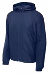 Sport-Tek  Embroidered Men's Hooded Weather Resistant Jacket Thumb