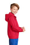 Sport-Tek  Embroidered Youth Hooded Weather Resistant Jacket Thumb