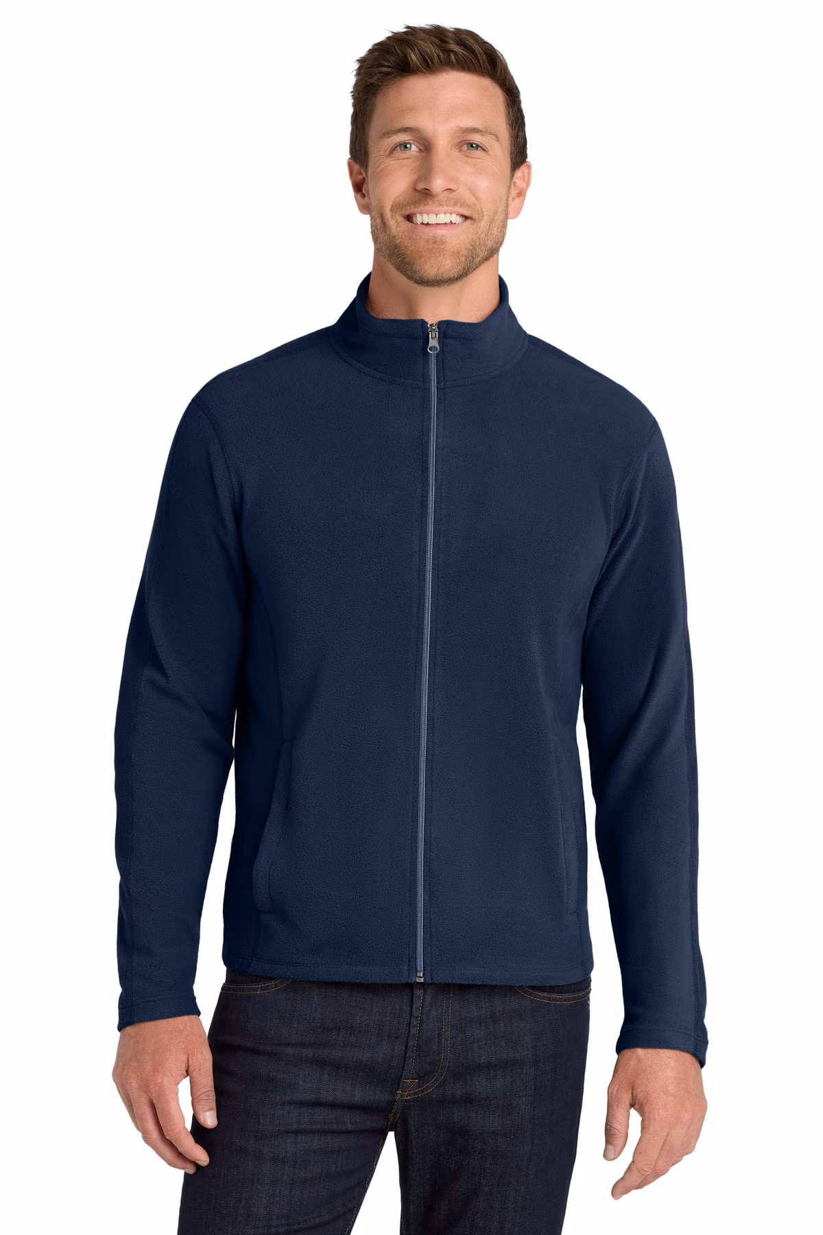 Port Authority  Embroidered Men's Microfleece Jacket Image - Port Authority Microfleece Jacket